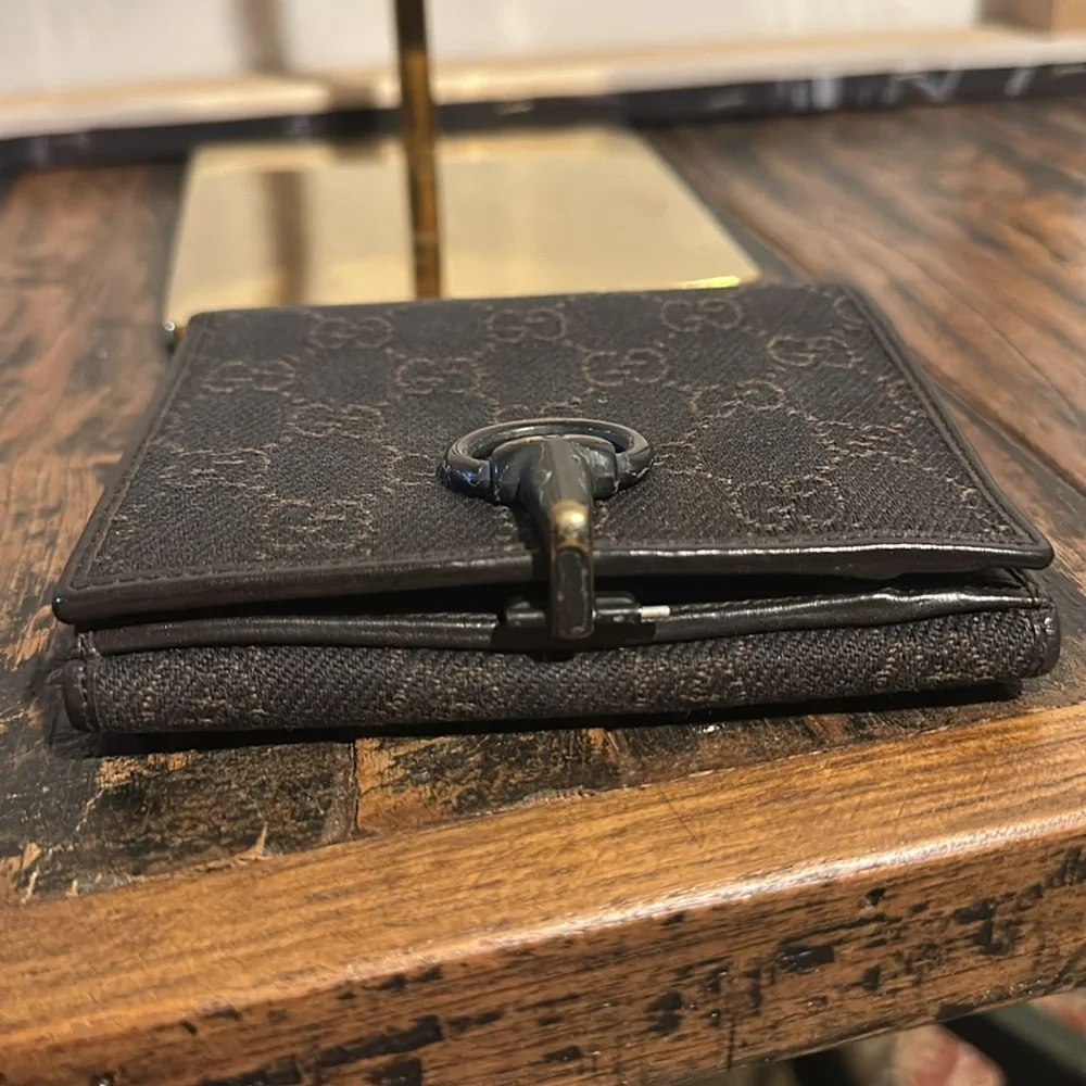 Gucci GG Canvas Compact Wallet Black - Picture 6 of 7